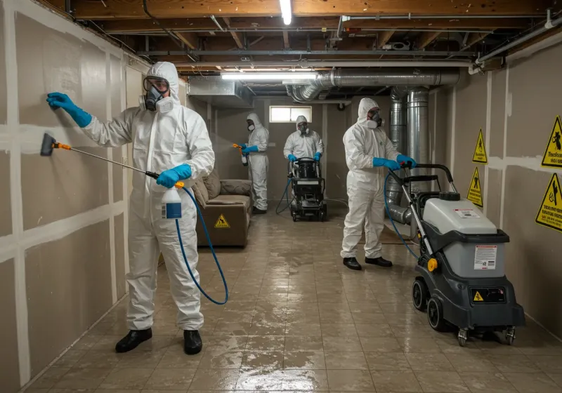 Basement Moisture Removal and Structural Drying process in Palo Alto County, IA